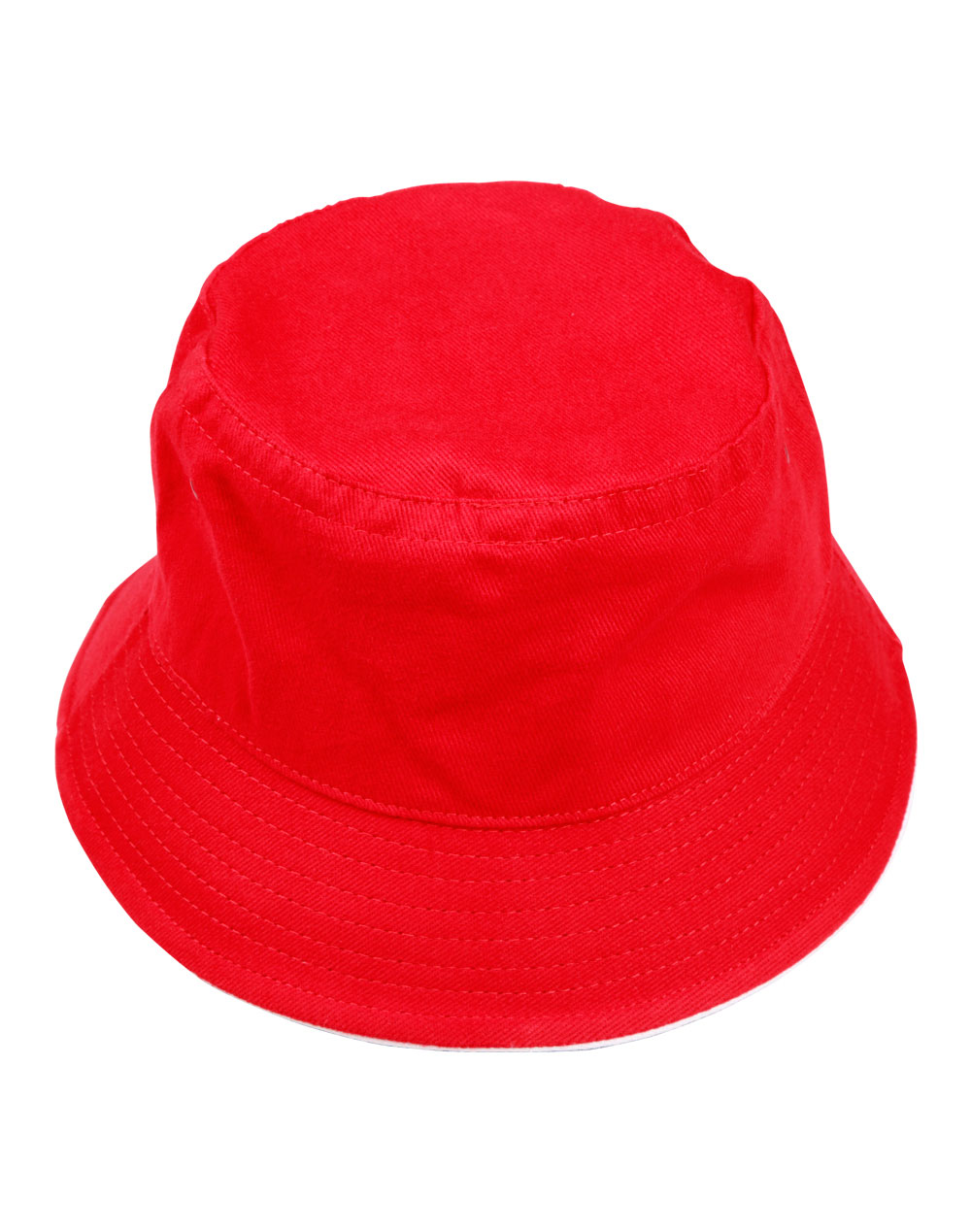 Cotton Contrast Sandwich Bucket Hat 