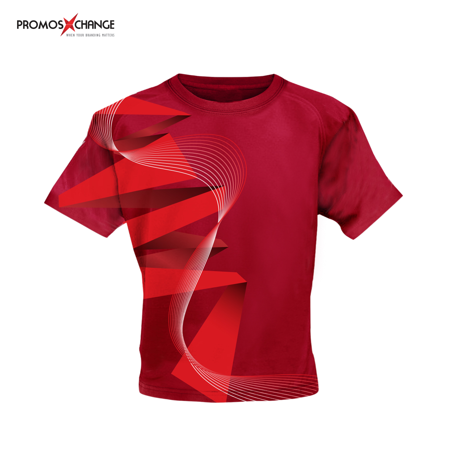 Sublimation 100% Red Polyester Lightweight Sweatshirt Sublimation